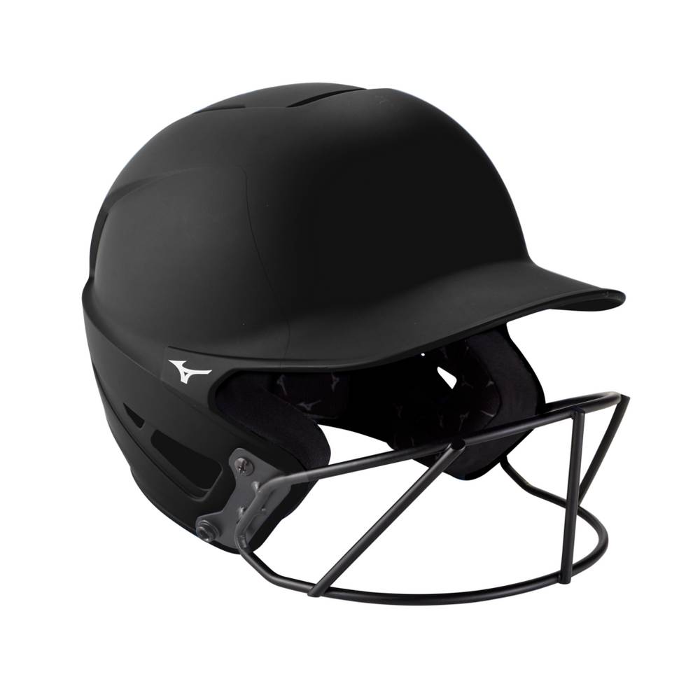 Mizuno Women's F6 Fastpitch Softball Batting Helmet Black (380395-NEY)